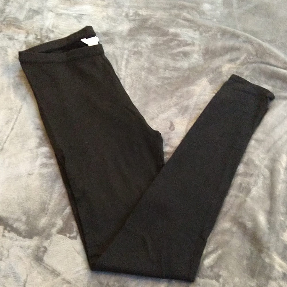 Very long sweater knit leggings w/ slight sparkle
